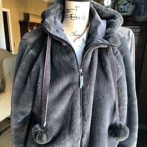 Cute Grey soft jacket by Peach Athleisure line